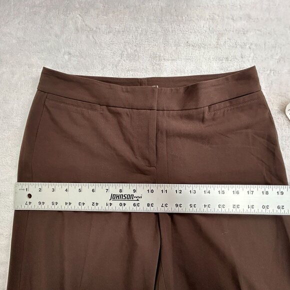 Cabi Womens Brown Wide Leg Lauren Trouser Pants Size 8 Regular Stretch #661 New - Picture 7 of 12
